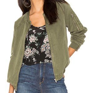 Sanctuary Pilot Bomber Jacket Cadet Olive Green